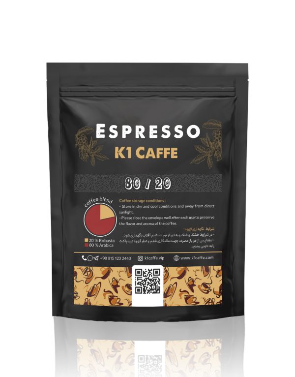 قهوه اسپرسو 20-80 کیوان کافی